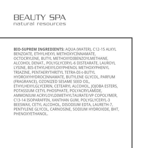 Tagespflege-Creme zur Wiederherstellung und Schutz Bio-Supreme SPF 30 für alle Hauttypen / Bio-supreme 50 ml – Bild 3
